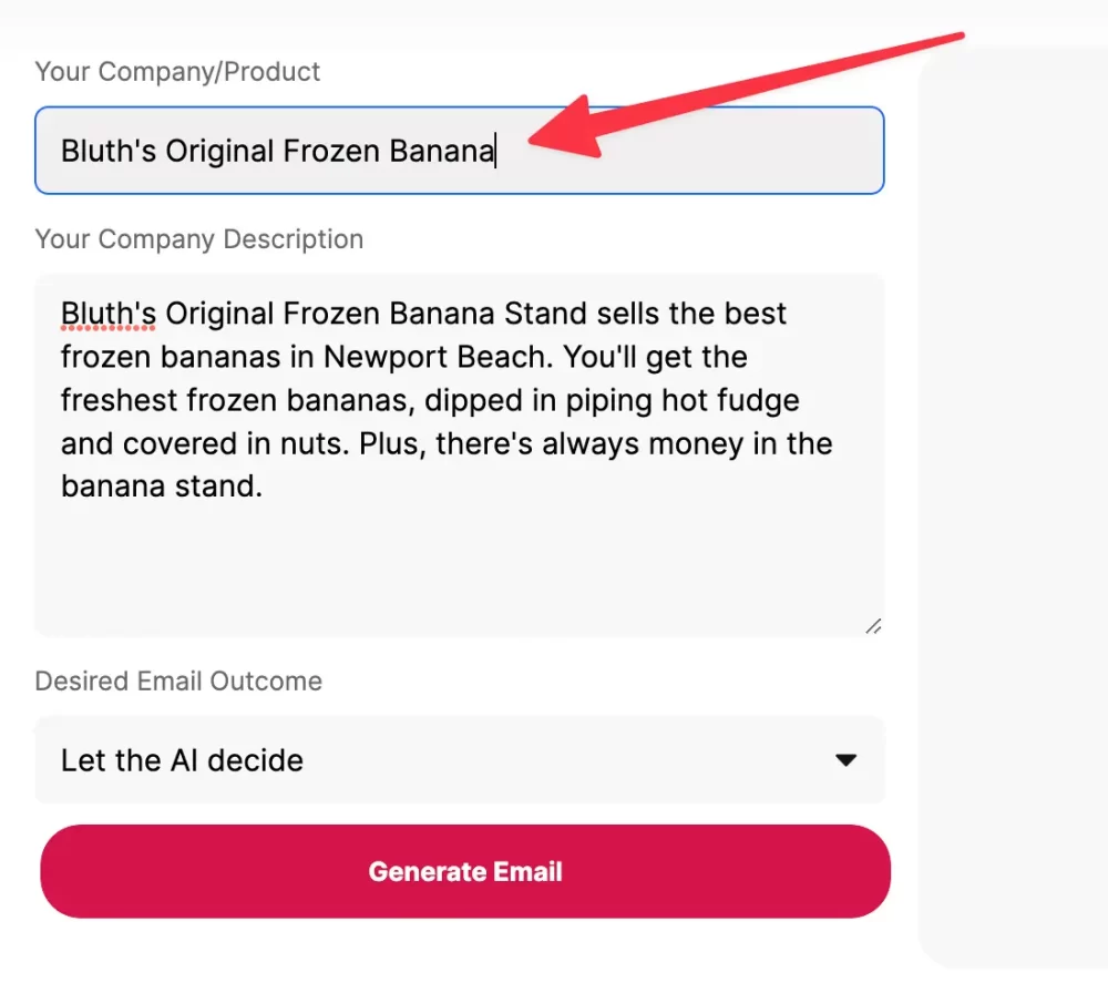 Email generator
